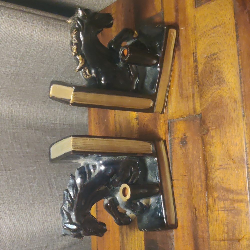 Vintage Black Beauty Windsor Bookends